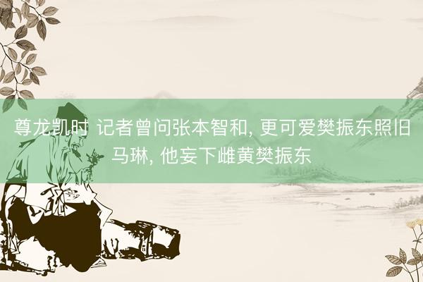 尊龙凯时 记者曾问张本智和， 更可爱樊振东照旧马琳， 他妄下雌黄樊振东