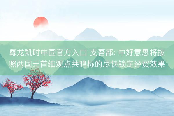 尊龙凯时中国官方入口 支吾部: 中好意思将按照两国元首细观点共鸣标的尽快锁定经贸效果
