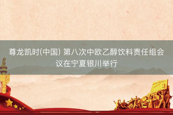 尊龙凯时(中国) 第八次中欧乙醇饮料责任组会议在宁夏银川举行