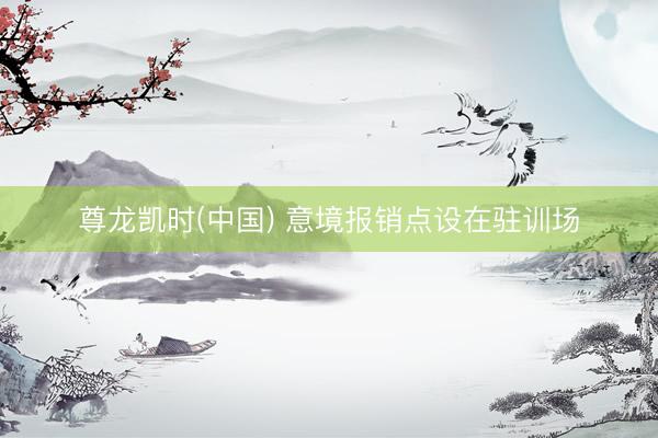尊龙凯时(中国) 意境报销点设在驻训场
