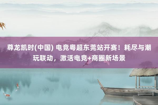 尊龙凯时(中国) 电竞粤超东莞站开赛！耗尽与潮玩联动，激活电竞+商圈新场景